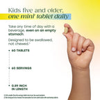MegaFood Kids One Daily - Multivitamínico infantil con 21 vitaminas y minerales - 60 comprimidos