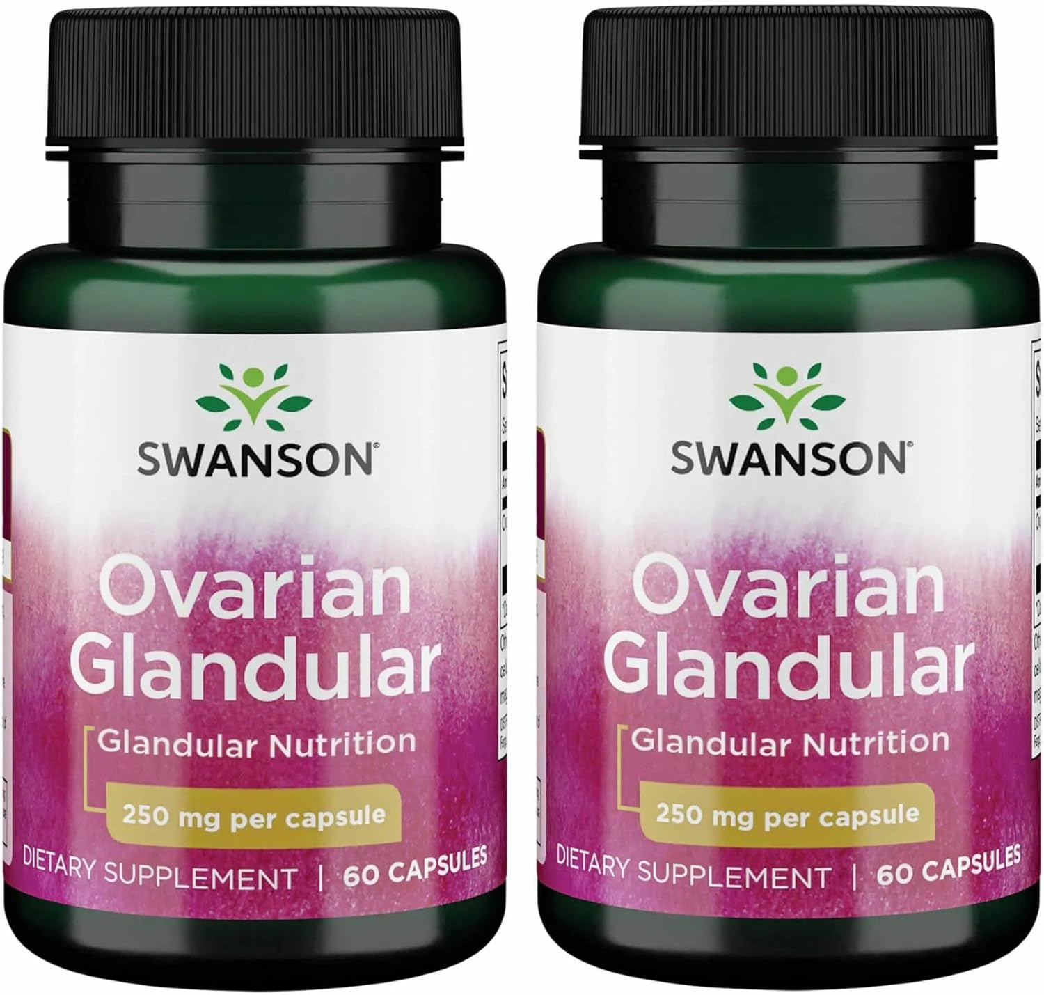 Swanson Glandular Ovarian Supplement - Female Support - 60 Capsules 250 mg