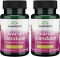 Swanson Ovarian Glandular - Complemento para la Salud Glandular Femenina - 2 Frascos de 60 Cápsulas (250 mg cada una)