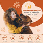 ZEBORA Probióticos para Perros - Masticables de Calabaza para Salud Digestiva e Inmunidad, 120 unidades