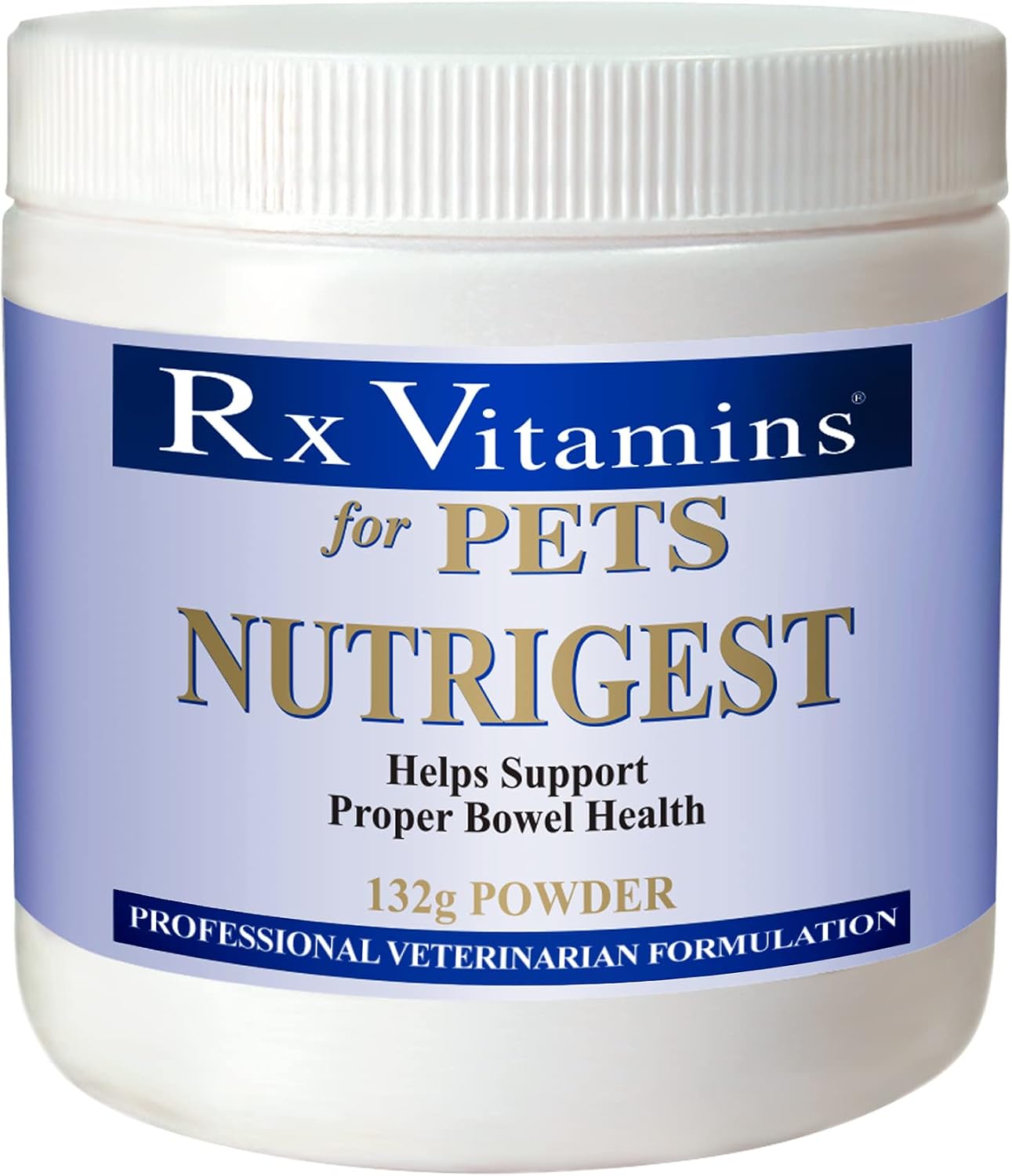Rx Vitamins NutriGest - Probióticos para Perros y Gatos - Salud Digestiva - 4.65 oz (132 g)