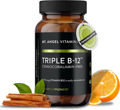 Mt. Angel Vitamins - Triple B-12 Dots | – Contribuye al metabolismo energético normal. – Image 1