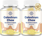 Bovine Colostrum Chews 60% IgG - 60 Comprimidos Blandos (2 Frascos) - Sabor Vainilla