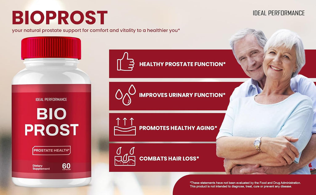IDEAL PERFORMANCE Bioprost Capsules - Apoyo Prostático Natural (60 Cápsulas)