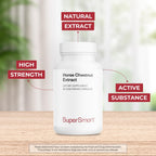 Supersmart - Extracto de Castaño de Indias 500mg al día (20% Aescin) - Circulación Venosa Saludable | Sin OGM y Sin Gluten - 60 Cápsulas Vegetales