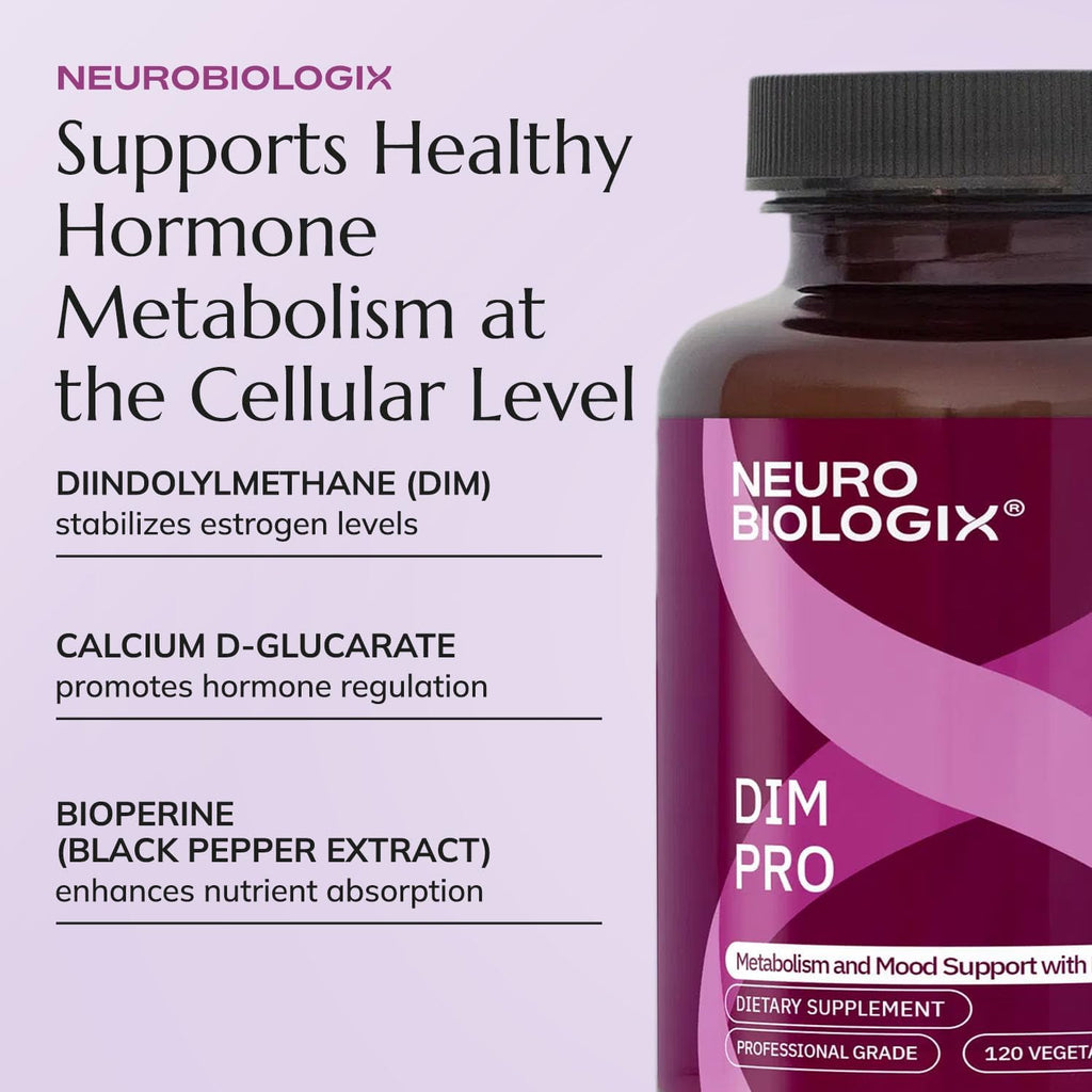 DIM Pro Hormone Support - DIM Complex with Calcium D-Glucarate and Bioperine, 60 Vegetarian Capsules