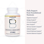 BioPure Core Capsules – Nutritious Formula with Bioavailable Vitamins, Minerals, and Nutrients – 240 Capsules