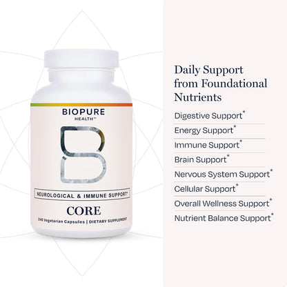 BioPure Core Capsules – Fórmula Nutritiva con Vitaminas, Minerales y Nutrientes Biodisponibles – 240 Cápsulas – Image 6