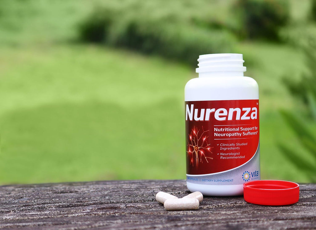 Vita Sciences Nurenza Nerve Health Supplement - Natural R-ALA 40x Stronger with Acetyl L-Carnitine and Benfotiamine - 60 Capsules