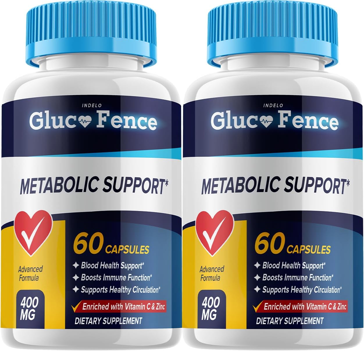 Gluco Fence Metabolic Support - 120 Cápsulas (2 Envases)