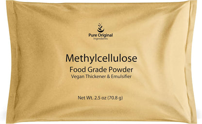 PURE ORIGINAL INGREDIENTS Metilcelulosa (70 g) - Espesante y Emulsionante, Grado Alimentario, Vegano – Image 1