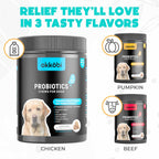 Masticables Probióticos para Perros 150 uds - Apoyo Digestivo - Sabor Pollo