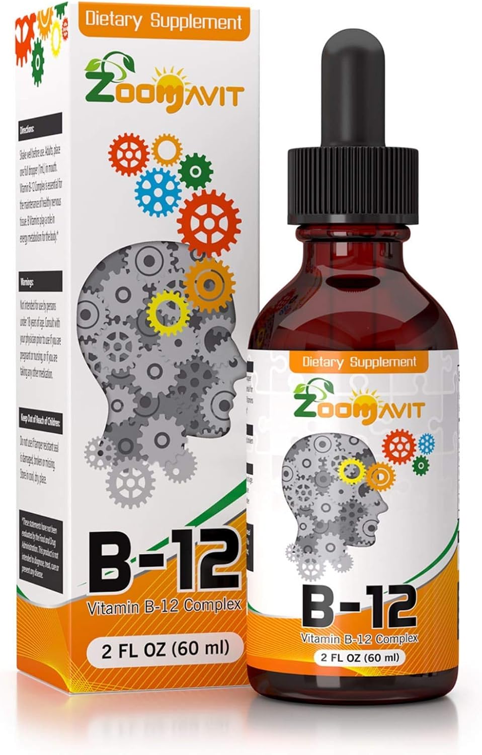 Zoomavit Vitamin B Complex Liquid Drops - Complejo B Líquido con Absorción Rápida