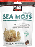Force Factor Sea Moss Soft Chews - Complemento de musgo marino irlandés con antioxidantes, sabor a caramelo salado, 30 gomitas blandas