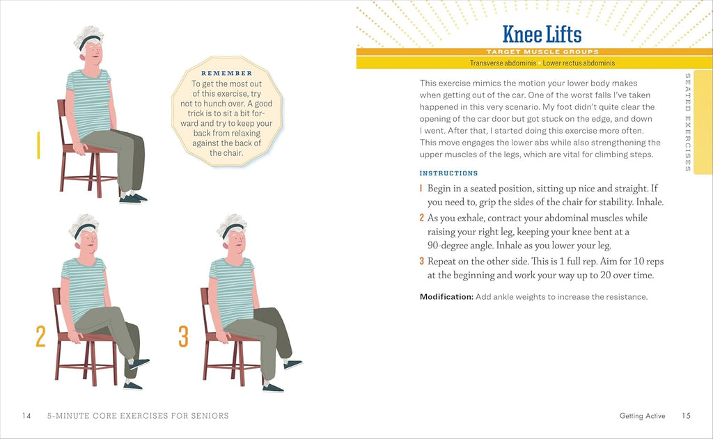 Pack de 2 Libros: Ejercicios de Core y Fuerza para Seniors - Rutinas de 5 y 10 Minutos para Equilibrio y Prevención de Caídas