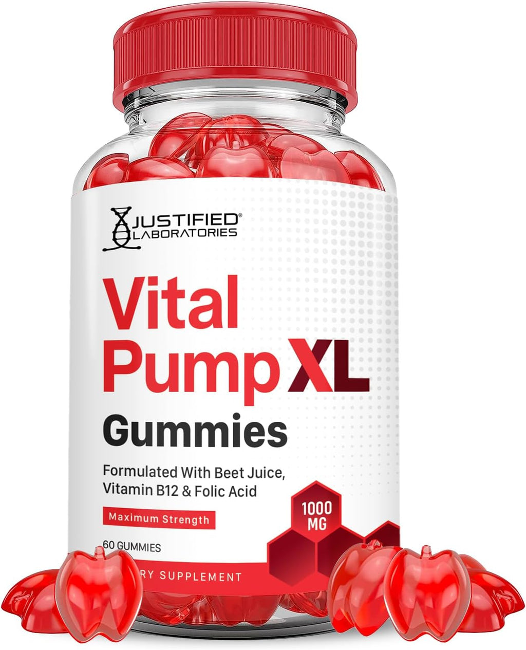 Justified Laboratories Vital Pump XL Performance Gummies 1000MG Advanced Formula