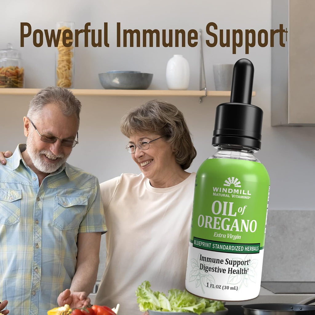 Windmill Aceite de Orégano, Suplemento Herbal, Apoyo Inmunitario y Digestivo, 30 ml