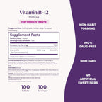 Natrol Vitamin B12 5000 mcg Fast Dissolve Tablets, 100 Count