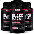 Force Factor Black Maca Root Suplemento para Hombres, 1000mg Maca Negra con BioPerine, 180 Cápsulas (3 Envases)