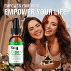 Sug Clean Drops Fórmula Saludable – SugClean Niveles Naturales - Gotas Líquidas de Glucógeno de Fuerza Extra (Pack de 3 – Suministro 3 Meses)