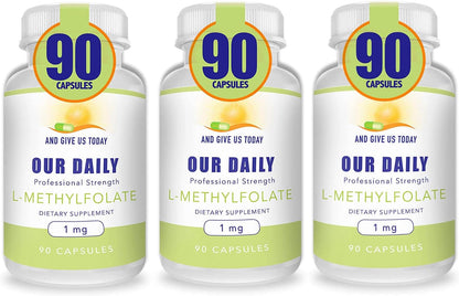 Our Daily Vites L-Metilfolato 1 mg (1000 – El crecimiento de los tejidos maternos durante el embarazo. – Image 1