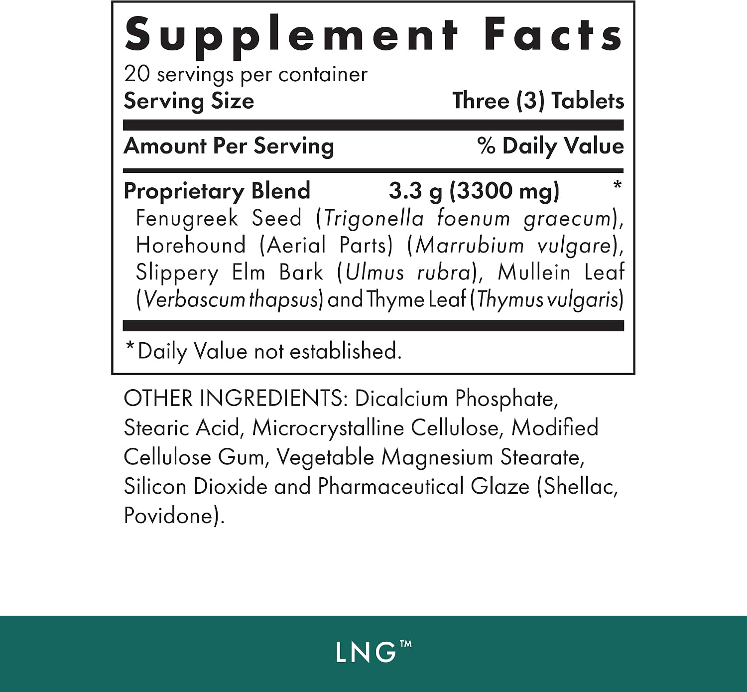 Michael's Health Naturopathic Programs LNG - 60 Comprimidos Vegetarianos - Hierbas para Apoyo Respiratorio