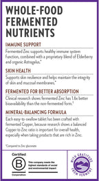 New Chapter Complejo de Zinc Fermentado con Cobre - 60 Tablets