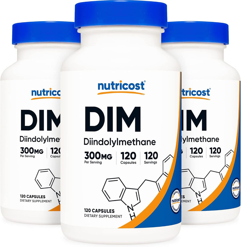 Nutricost DIM (Diindolylmethane) 300mg + BioPerine, 120 Cápsulas Vegetarianas