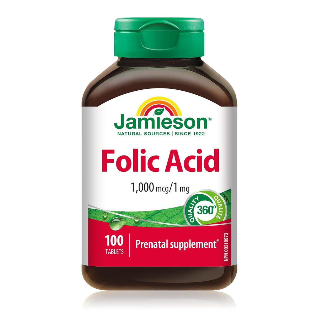 Jamieson Folic Acid 1 mg, 100 Tablets