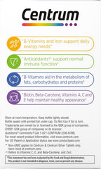 Centrum Multivitamínico para Mujeres con Hierro, Vitamina D3, Vitaminas B y Antioxidantes C y E, Sin Gluten, No Transgénicos - 120 Tabletas