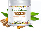 ImmunoPower Gold - Cúrcuma de Alta Absorción con BioPerine y 35+ Nutrientes - Sabor Naranja