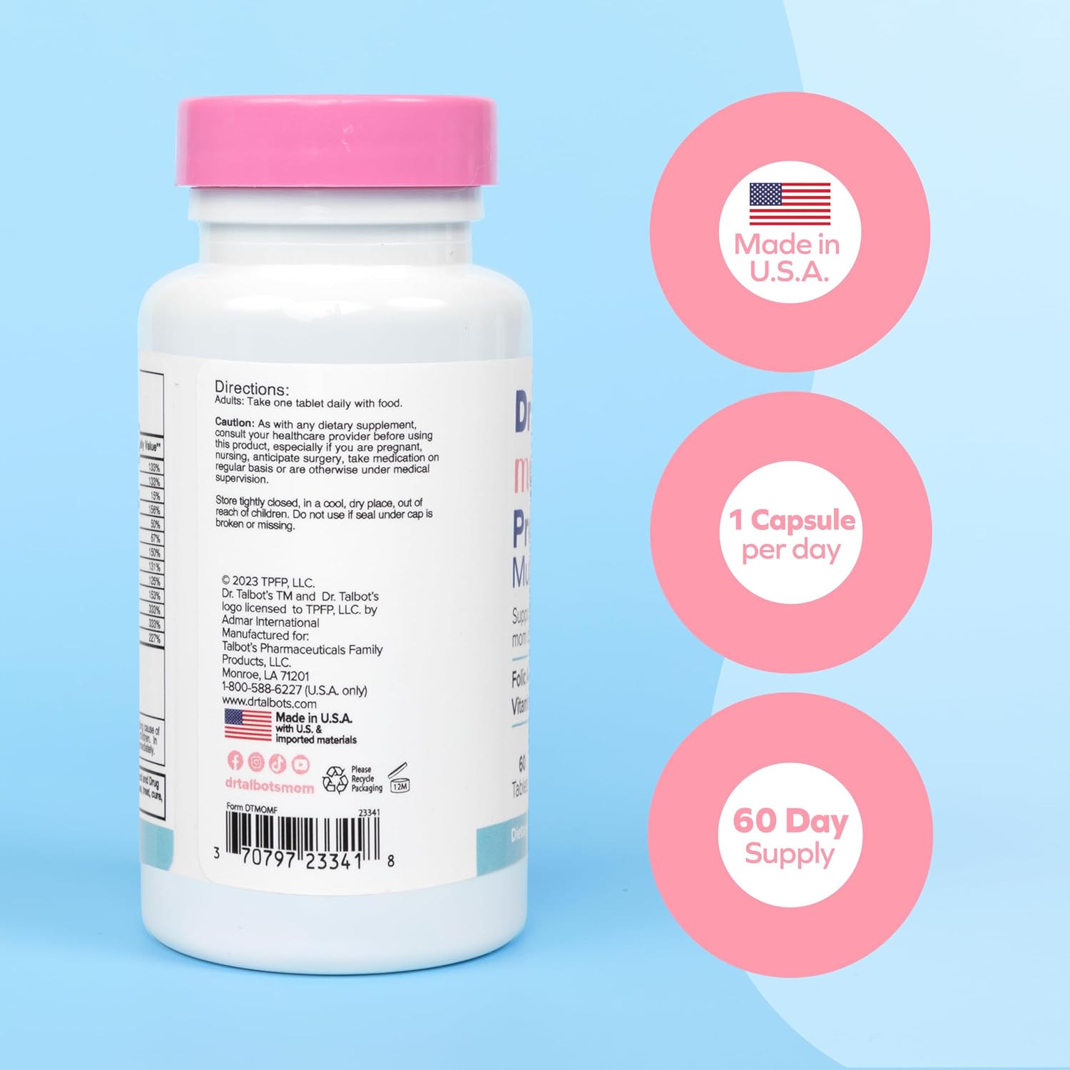 Dr. Talbot's Mom Prenatal Multi-Vitamin - 60 Cápsulas