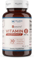 WELLNESS EXTRACT Eannatto Tocotrienols Vitamin E Supplements Tocopherol Free, Non-GMO, Gluten Free & Antioxidant (300MG 30 Softgels)