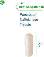 Nutra BioGenesis InfamaZyme - Enzimas Digestivas con Pancreatina y Bromelina (90 Cápsulas)
