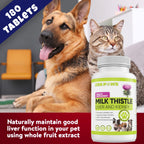 Zenpaws Cardo Mariano para Perros - 180 Comprimidos Masticables - 800 mg