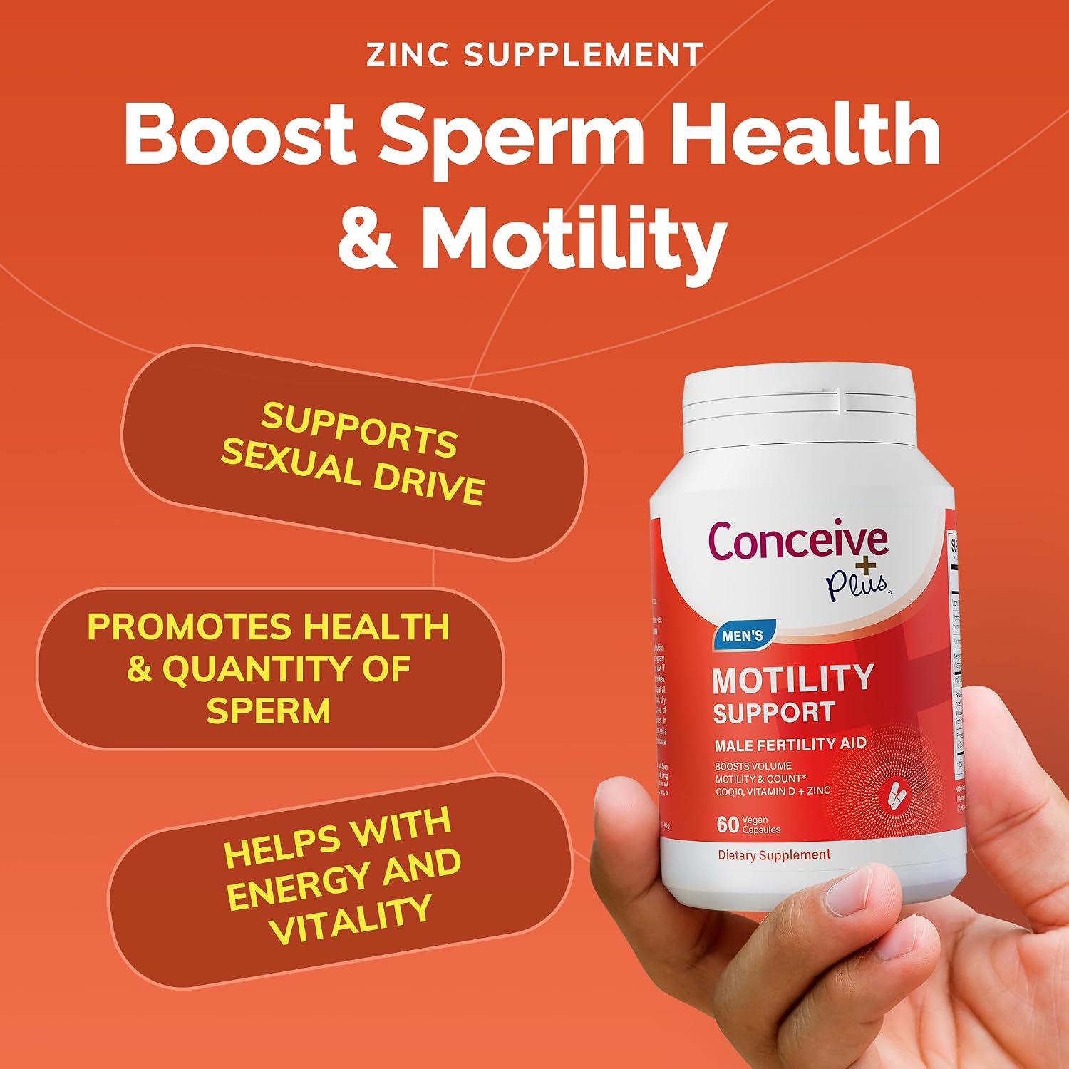 Conceive Plus Motility Support para Hombres, 60 Cápsulas