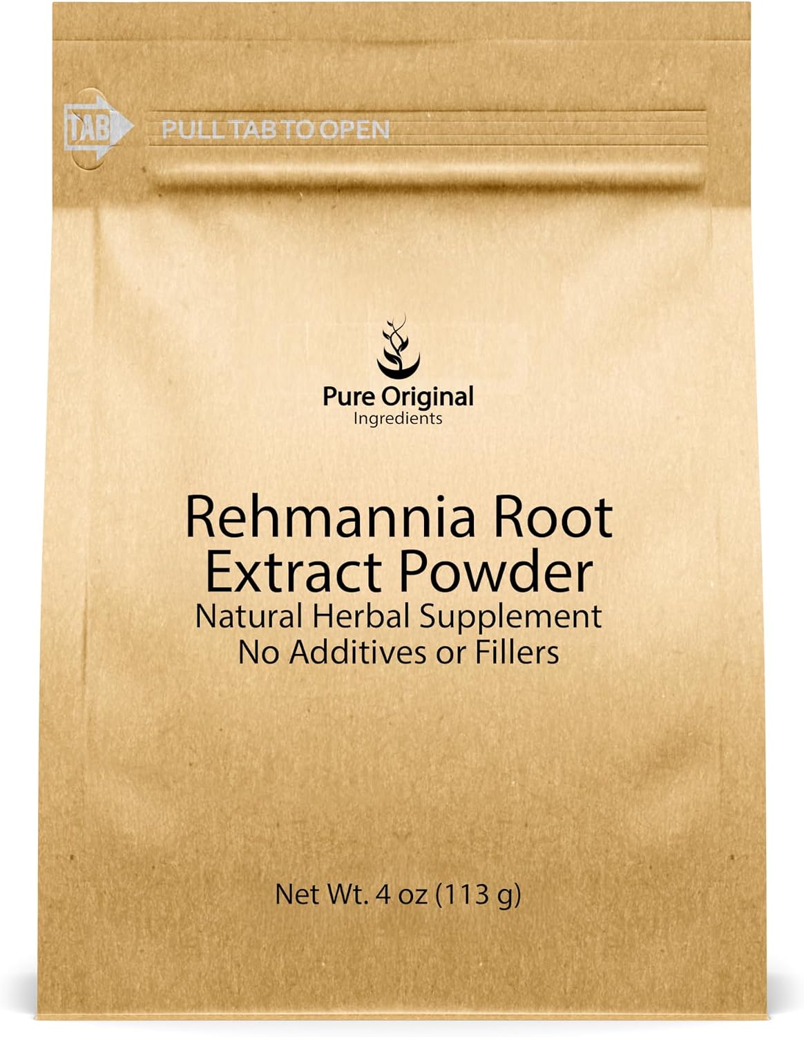 PURE ORIGINAL INGREDIENTS Extracto de Raíz de Rehmannia en Polvo (113g) - No Transgénico, Suplemento Herbolario Tradicional