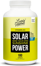 Solar Power Vitamina D3 2000 UI + K2 MK-7 (MenaQ7) – 180 comprimidos