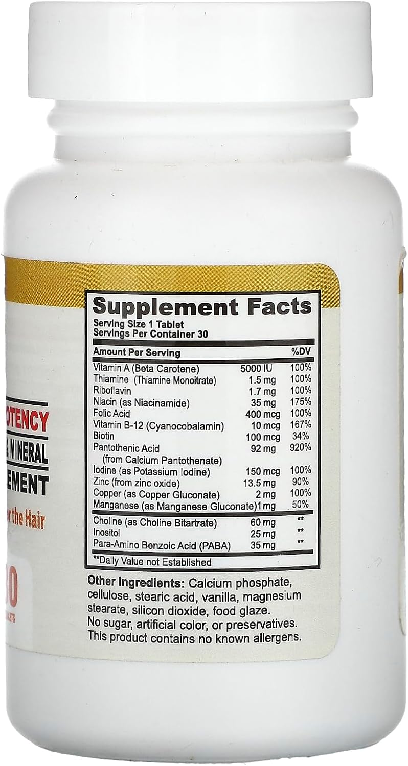 California Natural Hair, 30 Comprimidos