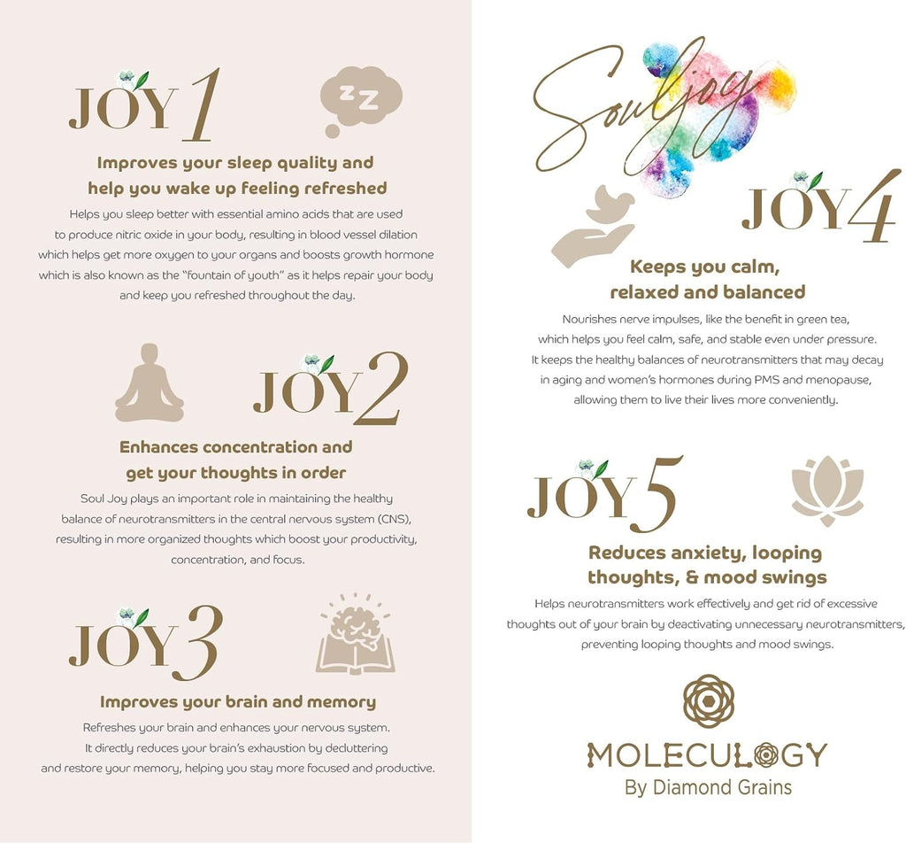 Soul Joy & Brain Booster de MOLECULOGY - 30 comprimidos