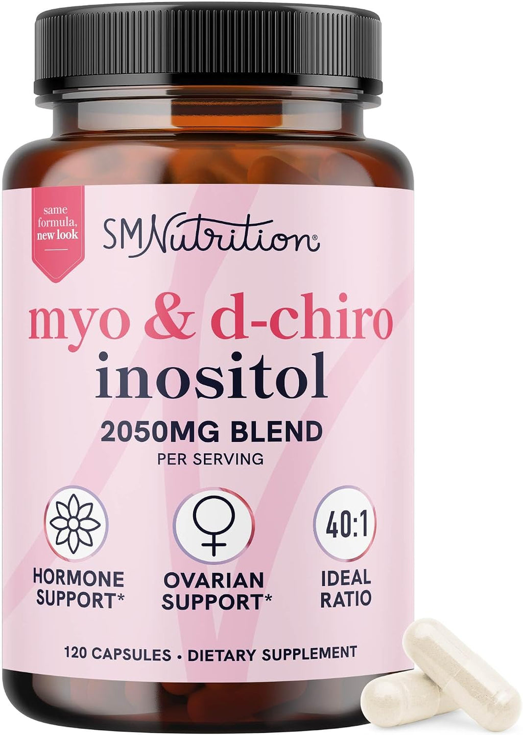 Myo-Inositol y D-Chiro Inositol 40:1 - 120 Cápsulas Vegetales