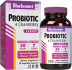 Bluebonnet Nutrition Advanced Choice Ladies' Single Daily Probiotic 50 Billion – Women's Probiotic, 30 Vegetable Capsules