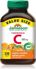 Jamieson Vitamina C Masticable 500 mg - 330 Comprimidos Sabor Naranja