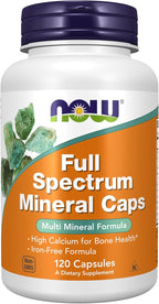 NOW Foods Full Spectrum Mineral Caps - Complejo Mineral, 120 Cápsulas Vegetales