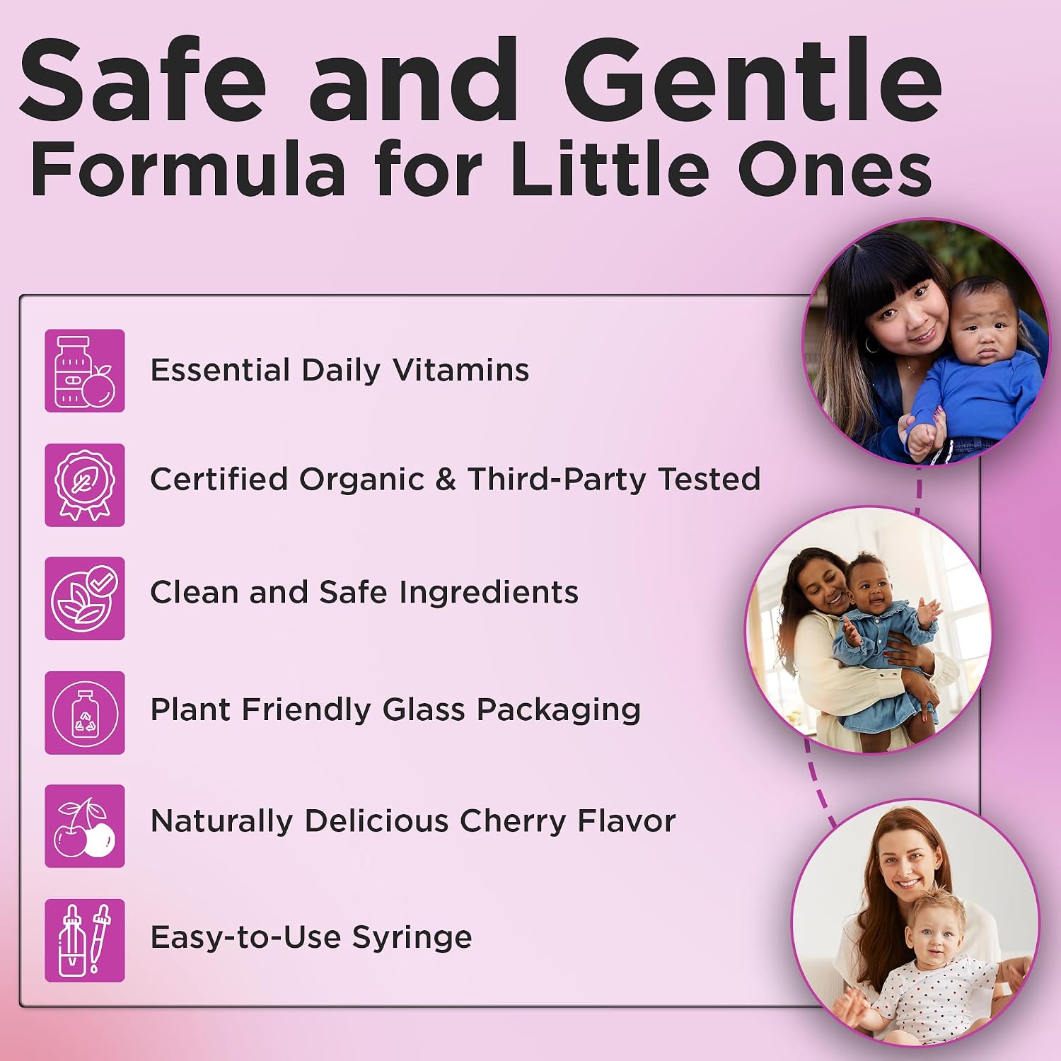 Wellements Organic Baby Multivitamin Drops - Gotas Multivitamínicas Orgánicas para Bebés y Niños Pequeños (30 ml) - Sabor Cereza