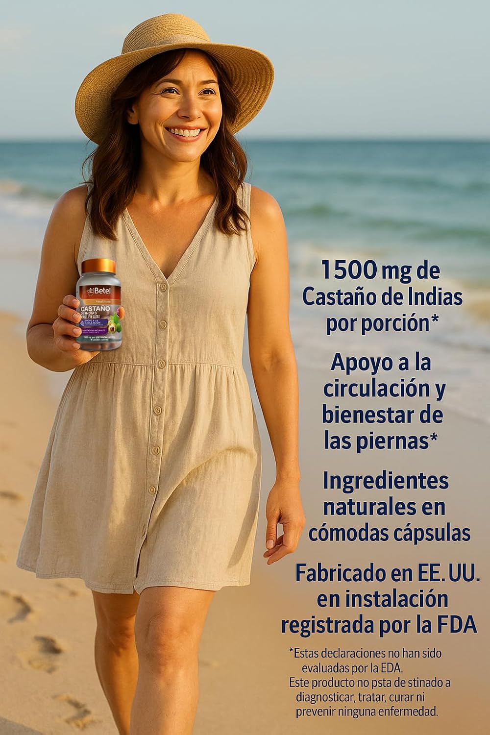 Betel Natural Premium Castaño de Indias 1500 mg para la Circulación