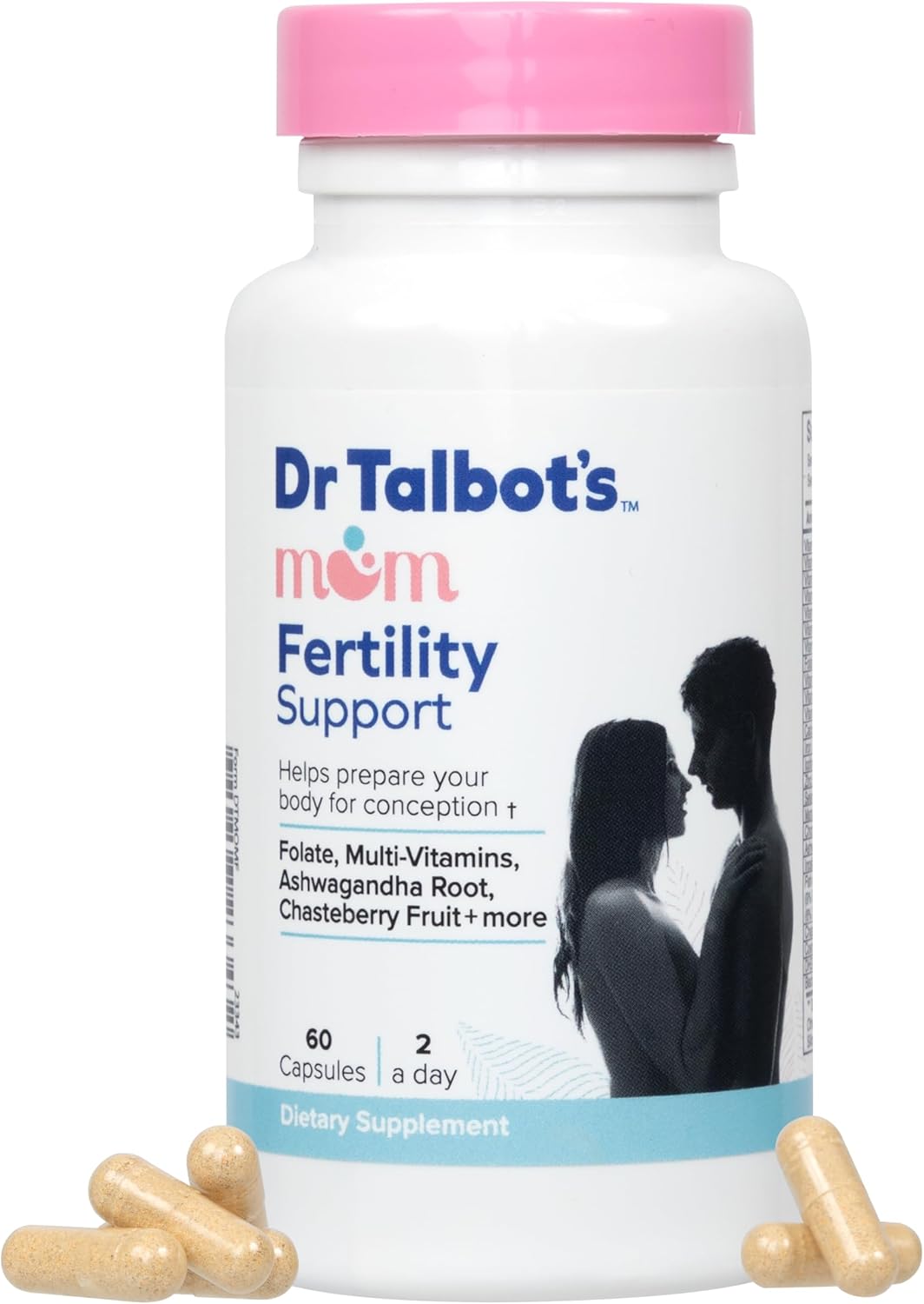 Dr. Talbot's Mom Apoyo a la Fertilidad Multivitamínico - Ayuda a la Ovulación y Prepara el Cuerpo para la Concepción - 60 Cápsulas