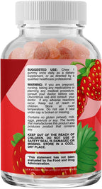 Complejo B en Gominolas para Adultos y Niños - Vitaminas B1, B2, B3, B6, B12 y Folato con Vitamina C - 60 Gominolas