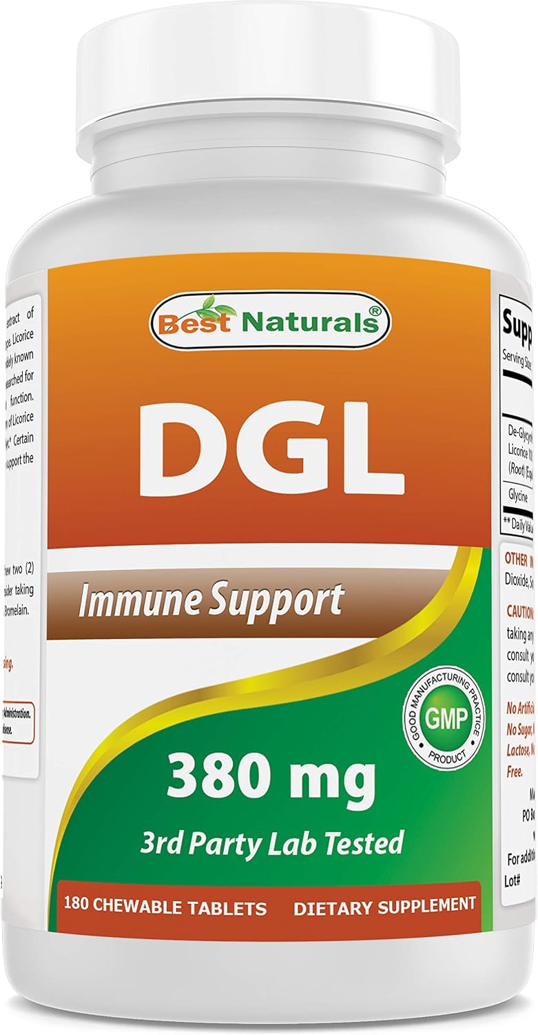 Best Naturals DGL Comprimibles 380 mg 180 Comprimidos