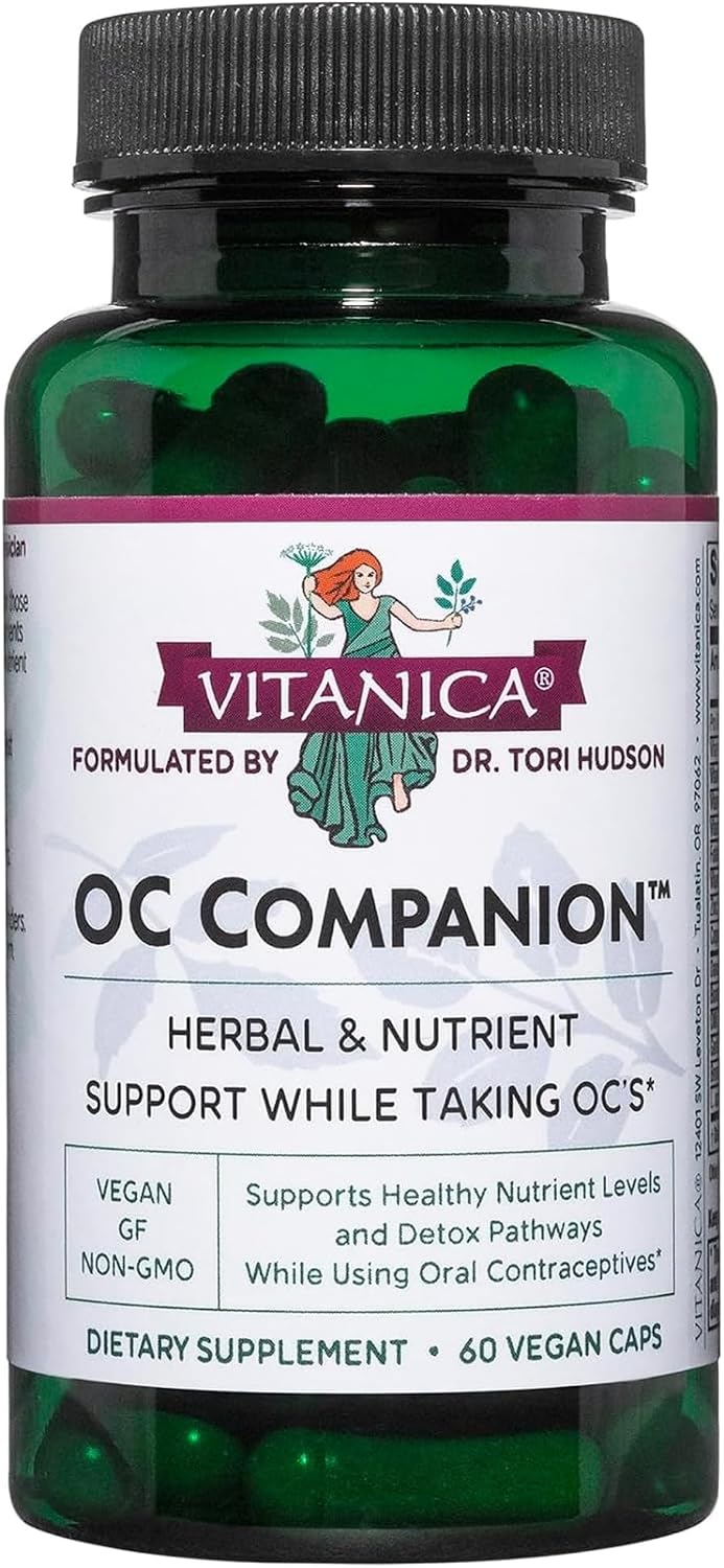 Vitanica OC Companion – Apoyo Nutricional para Anticonceptivos Orales, 60 Cápsulas Veganas